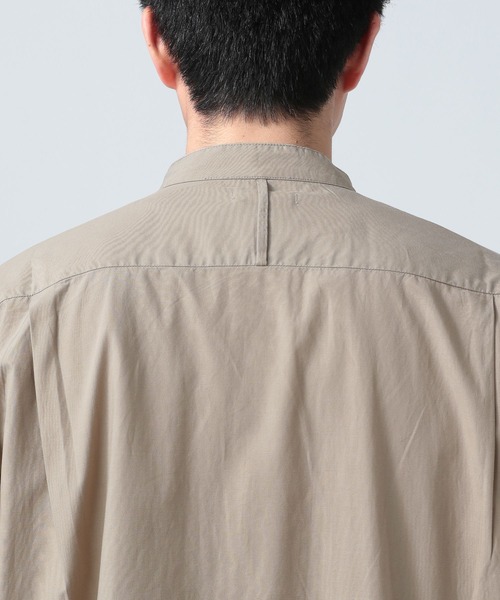 BAYFLOW（ベイフロー）の「バンドカラーロングシャツ（シャツ/ブラウス・メンズ・オフホワイト/ベージュ/ブルー・MEDIUM/LARGE）」の15枚目の写真