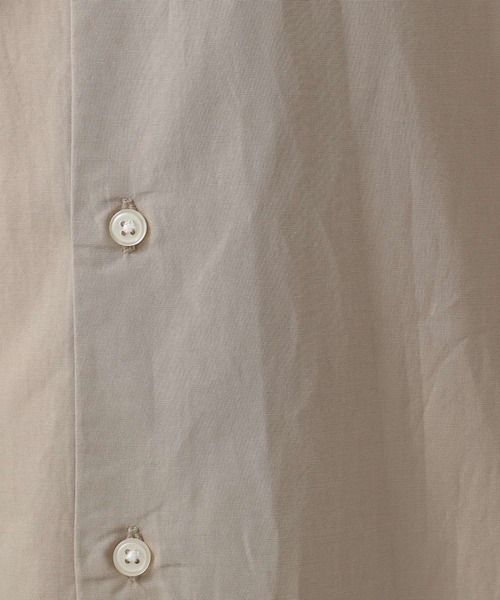 BAYFLOW（ベイフロー）の「バンドカラーロングシャツ（シャツ/ブラウス・メンズ・オフホワイト/ベージュ/ブルー・MEDIUM/LARGE）」の17枚目の写真