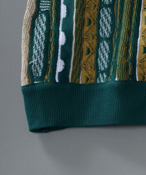 SITRY(シトリー)の「Balloon Sleeve Big silhouette 3D Knit Cardigan/バルーンスリーブ ビッグシルエット 3D ニット カーディガン/カーデ(カーディガン/ボレロ・メンズ・ベージュ/ネイビー/ブラック/グリーン・M/L)」の17枚目の写真