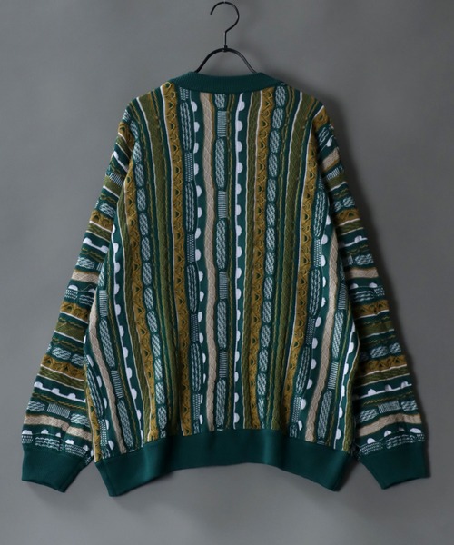 SITRY(シトリー)の「Balloon Sleeve Big silhouette 3D Knit Cardigan/バルーンスリーブ ビッグシルエット 3D ニット カーディガン/カーデ(カーディガン/ボレロ・メンズ・ベージュ/ネイビー/ブラック/グリーン・M/L)」の21枚目の写真
