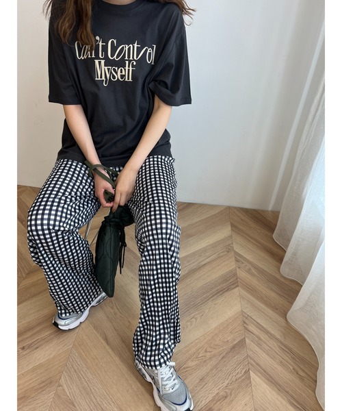 WC（ダブル シー）の「ギンガムチェックプリーツパンツ（スラックス・レディース・ブラック/グリーン・FREE）」の11枚目の写真