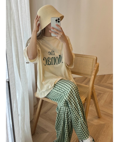 WC（ダブル シー）の「ギンガムチェックプリーツパンツ（スラックス・レディース・ブラック/グリーン・FREE）」の19枚目の写真