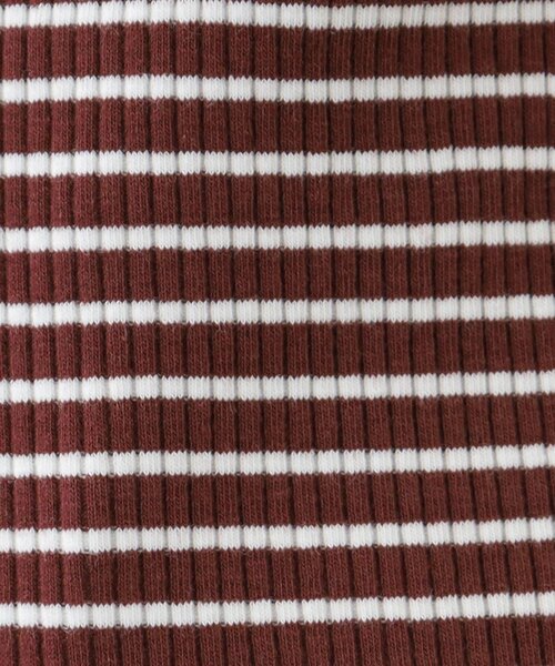 grove（グローブ）の「◆ボーダーテレコキャミソール（タンクトップ・レディース・ブラック系2/ブラウン系3/アイボリー系2・02/03/04/01/05）」の10枚目の写真