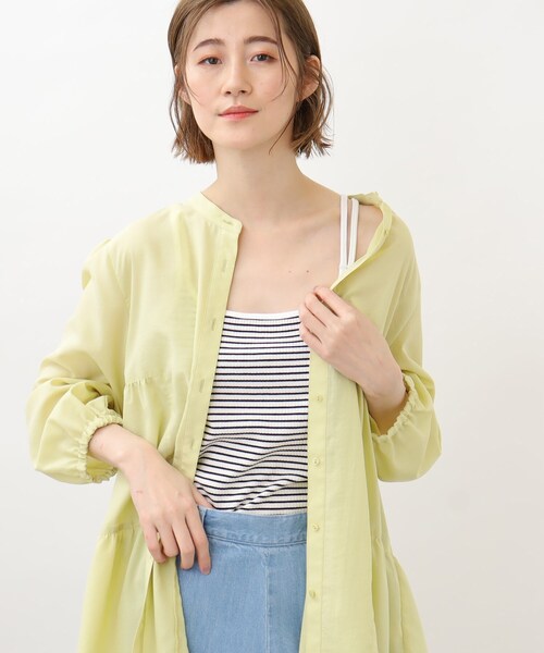 grove（グローブ）の「◆ボーダーテレコキャミソール（タンクトップ・レディース・ブラック系2/ブラウン系3/アイボリー系2・02/03/04/01/05）」の14枚目の写真