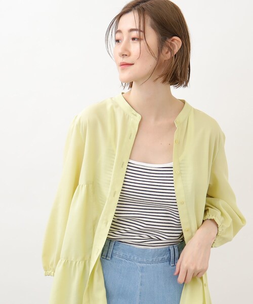 grove（グローブ）の「◆ボーダーテレコキャミソール（タンクトップ・レディース・ブラック系2/ブラウン系3/アイボリー系2・02/03/04/01/05）」の15枚目の写真