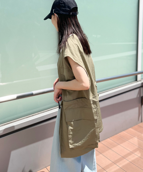 JOINT WORKS（ジョイントワークス）の「【COMMRE/コムル】マルチミリタリーベスト（その他アウター・レディース・カーキ/ホワイト・FREE）」の5枚目の写真