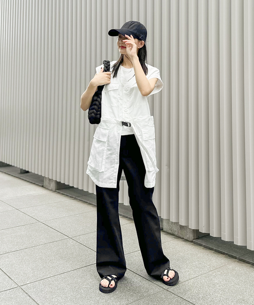 JOINT WORKS（ジョイントワークス）の「【COMMRE/コムル】マルチミリタリーベスト（その他アウター・レディース・カーキ/ホワイト・FREE）」の15枚目の写真