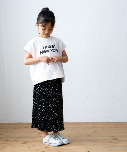 coca(coca)(コカ)の「キッズ 親子お揃い裏毛ボックスロゴトップス(スウェット・キッズ・ブラック/ホワイト・100/110/120/130/140)」の3枚目の写真