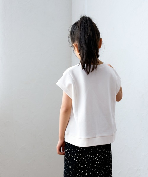 coca(coca)(コカ)の「キッズ 親子お揃い裏毛ボックスロゴトップス(スウェット・キッズ・ブラック/ホワイト・100/110/120/130/140)」の8枚目の写真