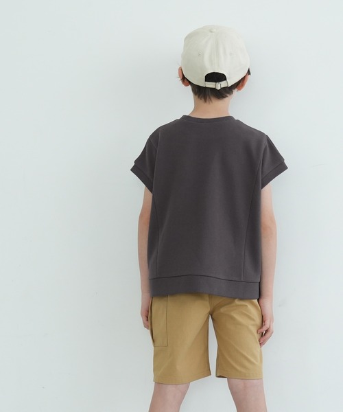 coca(coca)(コカ)の「キッズ 親子お揃い裏毛ボックスロゴトップス(スウェット・キッズ・ブラック/ホワイト・100/110/120/130/140)」の9枚目の写真