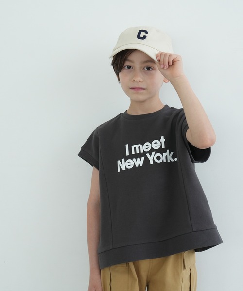 coca(coca)(コカ)の「キッズ 親子お揃い裏毛ボックスロゴトップス(スウェット・キッズ・ブラック/ホワイト・100/110/120/130/140)」の7枚目の写真