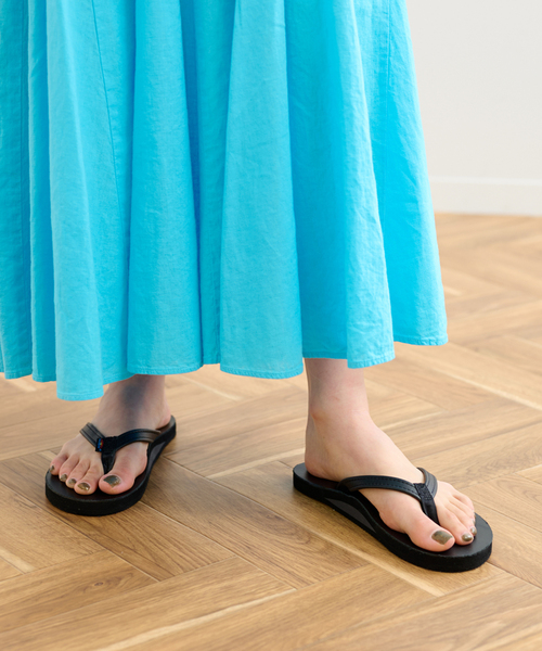 FRAMeWORK(フレームワーク)の「【RAINBOW SANDALS/レインボーサンダル】SINGLE LAYER LEATHER 1/2(サンダル・レディース・ブラック・MEDIUM/SMALL)」の8枚目の写真