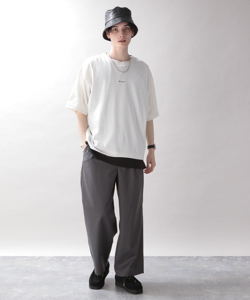 RAGEBLUE（レイジブルー）の「スムースコットン/プチ刺繍Tシャツ（Tシャツ/カットソー・メンズ・ライトブルー/ブラック/グレー系その他/ホワイト・SMALL/LARGE/MEDIUM）」の22枚目の写真