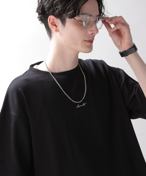 RAGEBLUE（レイジブルー）の「スムースコットン/プチ刺繍Tシャツ（Tシャツ/カットソー・メンズ・ライトブルー/ブラック/グレー系その他/ホワイト・SMALL/LARGE/MEDIUM）」の14枚目の写真