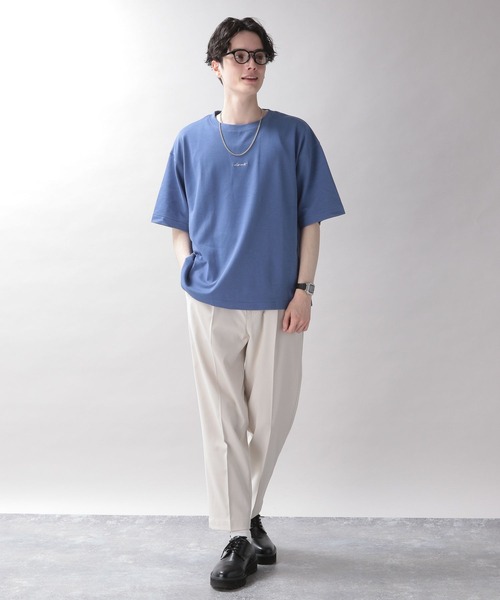 RAGEBLUE（レイジブルー）の「スムースコットン/プチ刺繍Tシャツ（Tシャツ/カットソー・メンズ・ライトブルー/ブラック/グレー系その他/ホワイト・SMALL/LARGE/MEDIUM）」の6枚目の写真