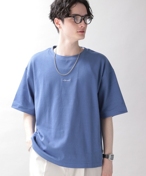 RAGEBLUE（レイジブルー）の「スムースコットン/プチ刺繍Tシャツ（Tシャツ/カットソー・メンズ・ライトブルー/ブラック/グレー系その他/ホワイト・SMALL/LARGE/MEDIUM）」の15枚目の写真