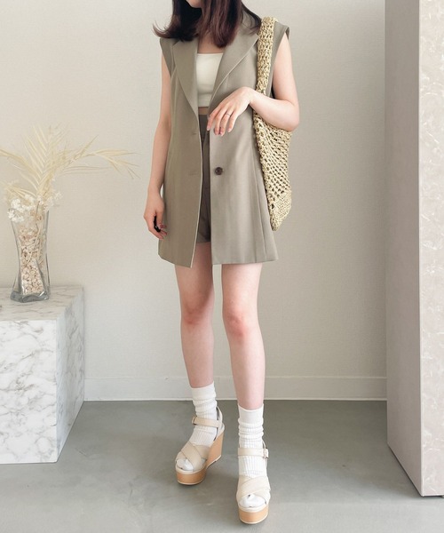 Heather（ヘザー）の「ストロートートBAG　182835（トートバッグ・レディース・ベージュ/ブラウン・ONE SIZE）」の6枚目の写真