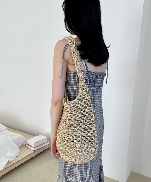 Heather（ヘザー）の「ストロートートBAG　182835（トートバッグ・レディース・ベージュ/ブラウン・ONE SIZE）」の13枚目の写真