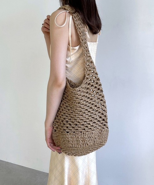 Heather（ヘザー）の「ストロートートBAG　182835（トートバッグ・レディース・ベージュ/ブラウン・ONE SIZE）」の17枚目の写真