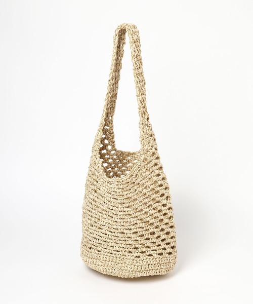 Heather（ヘザー）の「ストロートートBAG　182835（トートバッグ・レディース・ベージュ/ブラウン・ONE SIZE）」の7枚目の写真