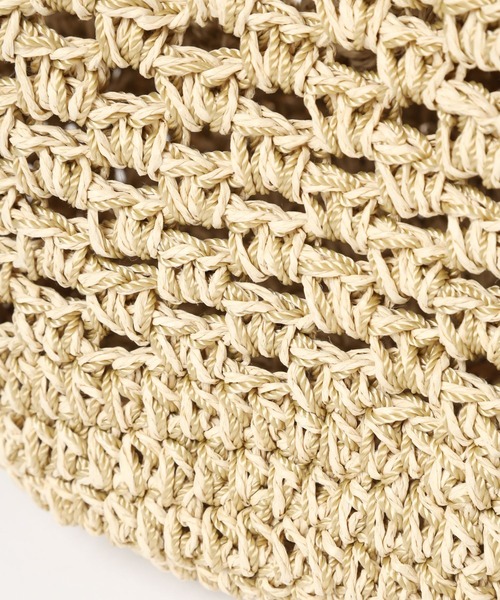 Heather（ヘザー）の「ストロートートBAG　182835（トートバッグ・レディース・ベージュ/ブラウン・ONE SIZE）」の5枚目の写真