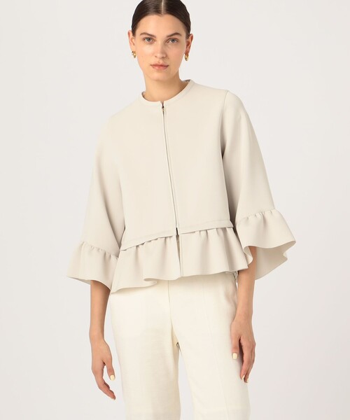 BALLSEY　スキューバジャージーフレアブルゾン　ネイビー BALLSEY スキューバジャージーフレアブルゾン ネイビー - メルカリ