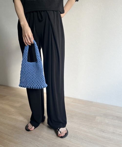 ISOOK（アイスー）の「【ZOZO限定】Mesh mini hand bag / メッシュミニハンドバッグ（ハンドバッグ・レディース・アイボリー/ブラック/ブルー・FREE）」の8枚目の写真