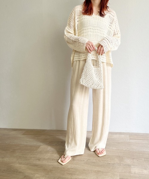 ISOOK（アイスー）の「【ZOZO限定】Mesh mini hand bag / メッシュミニハンドバッグ（ハンドバッグ・レディース・アイボリー/ブラック/ブルー・FREE）」の12枚目の写真