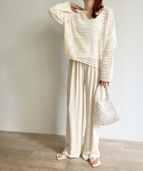 ISOOK（アイスー）の「【ZOZO限定】Mesh mini hand bag / メッシュミニハンドバッグ（ハンドバッグ・レディース・アイボリー/ブラック/ブルー・FREE）」の13枚目の写真