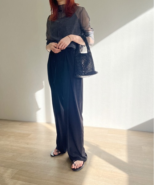 ISOOK（アイスー）の「【ZOZO限定】Mesh mini hand bag / メッシュミニハンドバッグ（ハンドバッグ・レディース・アイボリー/ブラック/ブルー・FREE）」の18枚目の写真