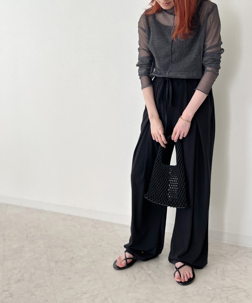 ISOOK（アイスー）の「【ZOZO限定】Mesh mini hand bag / メッシュミニハンドバッグ（ハンドバッグ・レディース・アイボリー/ブラック/ブルー・FREE）」の22枚目の写真