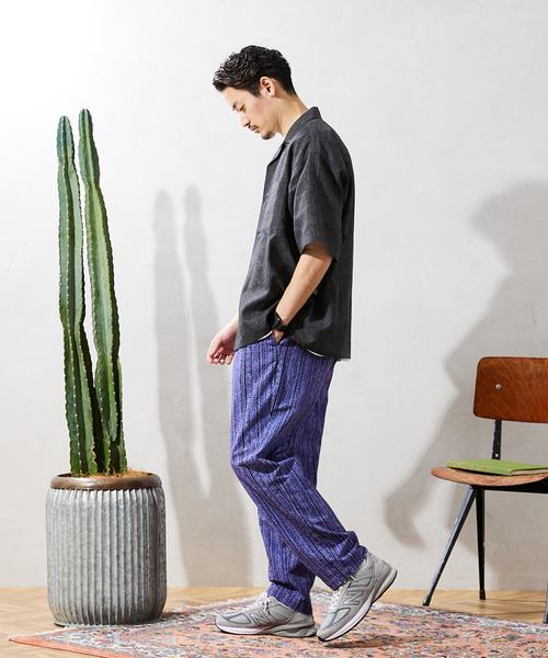 JOURNAL STANDARD relume（ジャーナルスタンダード　レリューム）の「リネンブレンド オープンカラーシャツ（シャツ/ブラウス・メンズ・ベージュ/ブラウン/カーキ/ブラックミックス・MEDIUM/LARGE）」の20枚目の写真