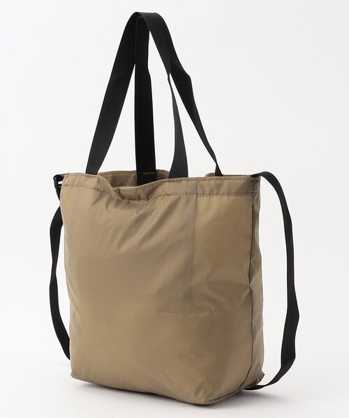 Battenwear(バテンウエア)の「Battenwear/バテンウエア MINI PACKABLE TOTE/ミニ パッカブルトートバック/ショルダーバック/ハンドバック(トートバッグ・メンズ・ベージュ/ブラック・フリ-)」の4枚目の写真