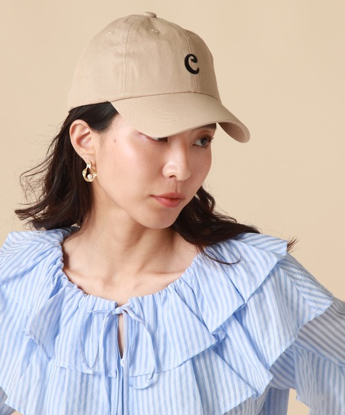 Cheek（チーク）の「ロゴ刺繍カラーキャップ（キャップ・レディース・ベージュ/ブラック/ピンク・FREE）」の7枚目の写真