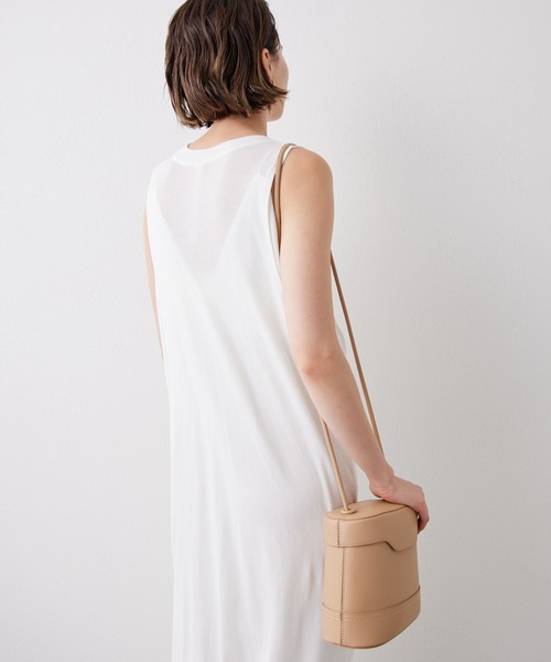 Whim Gazette（ウィムガゼット）の「【LE VERNIS】別注ボックスショルダー（ショルダーバッグ・レディース・ブラック/ベージュ/グリーン・FREE）」の7枚目の写真