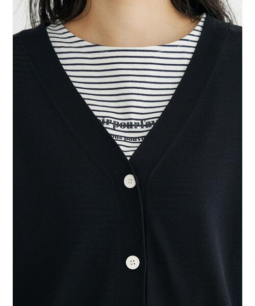 CRAFT STANDARD BOUTIQUE（クラフトスタンダードブティック）の「機能性ニット 長袖カーディガン（カーディガン/ボレロ・レディース・レッド/ネイビー/ブラック/ベージュ・FREE）」の13枚目の写真