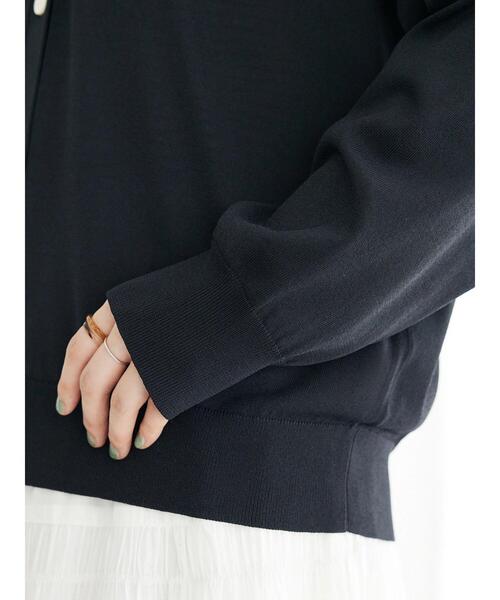 CRAFT STANDARD BOUTIQUE（クラフトスタンダードブティック）の「機能性ニット 長袖カーディガン（カーディガン/ボレロ・レディース・レッド/ネイビー/ブラック/ベージュ・FREE）」の14枚目の写真