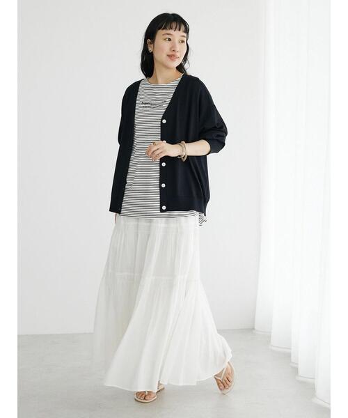 CRAFT STANDARD BOUTIQUE（クラフトスタンダードブティック）の「機能性ニット 長袖カーディガン（カーディガン/ボレロ・レディース・レッド/ネイビー/ブラック/ベージュ・FREE）」の15枚目の写真