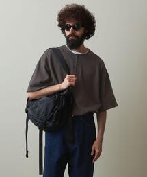 <Steven Alan> CR HENLEY NECK SSL TEE -LOOSE/Tシャツ
