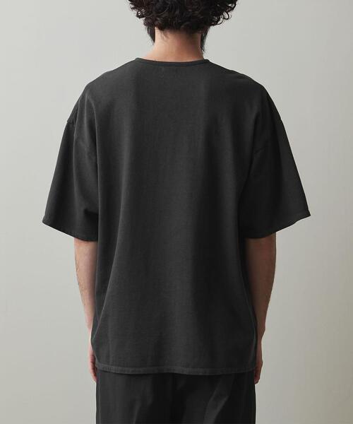 Steven Alan（スティーブンアラン）の「＜Steven Alan＞ CR HENLEY NECK SSL TEE -LOOSE/Tシャツ（Tシャツ/カットソー・メンズ・ダークブラウン/ダークグレー/ネイビー・S/M/L/XL）」の4枚目の写真