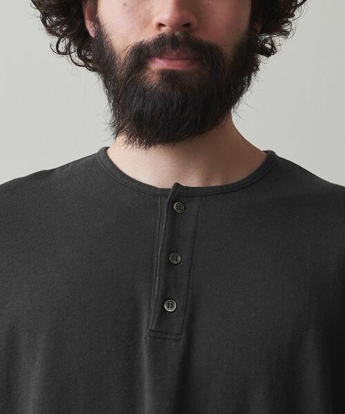 Steven Alan（スティーブンアラン）の「＜Steven Alan＞ CR HENLEY NECK SSL TEE -LOOSE/Tシャツ（Tシャツ/カットソー・メンズ・ダークブラウン/ダークグレー/ネイビー・S/M/L/XL）」の18枚目の写真