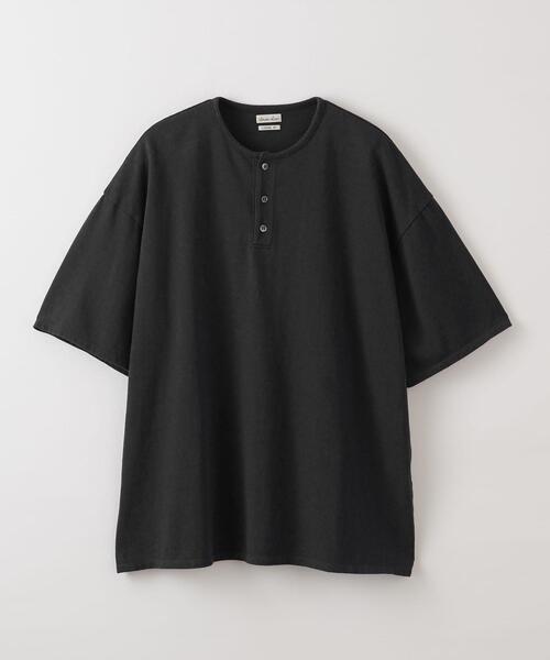 Steven Alan（スティーブンアラン）の「＜Steven Alan＞ CR HENLEY NECK SSL TEE -LOOSE/Tシャツ（Tシャツ/カットソー・メンズ・ダークブラウン/ダークグレー/ネイビー・S/M/L/XL）」の20枚目の写真
