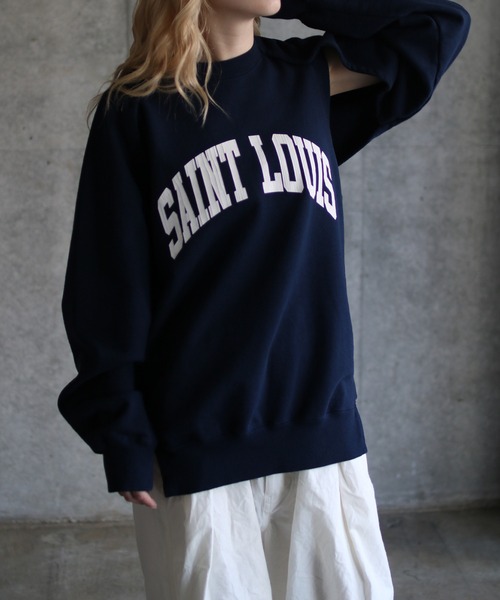 k3&co.（ケイスリーアンドコー）の「SWEAT TOP（スウェット・レディース・ネイビー/グレー/チャコール・ONE SIZE）」の3枚目の写真