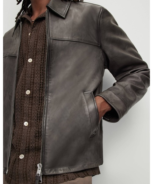 ALLSAINTS フード付きレザージャケット M 英国レザー”のオールセインツ30周年記念ウェア、人気レザー