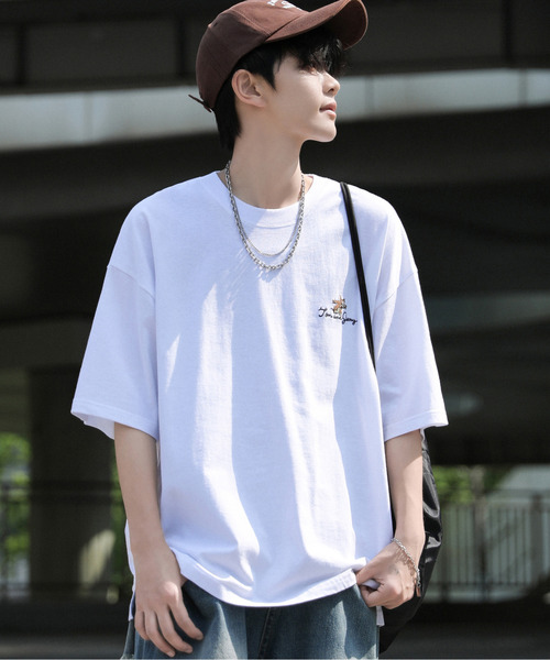 Tom＆Jerry（トムアンドジェリー）の「【neos -addictive design-】TOM&JERRY トムとジェリー ビッグシルエット アメコミ バックプリント 刺繍 Tシャツ（Tシャツ/カットソー・メンズ・スミクロ/ブルー系その他/ホワイト/ホワイト系その他/ホワイト系その他3/ブラック系その他2/ホワイト系その他2/ブラック系その他/ブラック系その他3/ブルー・MEDIUM/LARGE/X-LARGE）」の12枚目の写真