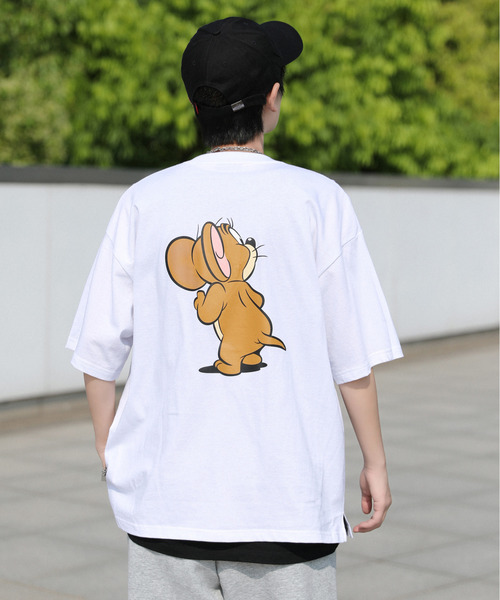 Tom＆Jerry（トムアンドジェリー）の「【neos -addictive design-】TOM&JERRY トムとジェリー ビッグシルエット アメコミ バックプリント 刺繍 Tシャツ（Tシャツ/カットソー・メンズ・スミクロ/ブルー系その他/ホワイト/ホワイト系その他/ホワイト系その他3/ブラック系その他2/ホワイト系その他2/ブラック系その他/ブラック系その他3/ブルー・MEDIUM/LARGE/X-LARGE）」の15枚目の写真