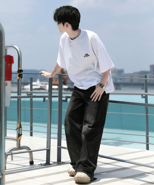 Tom＆Jerry（トムアンドジェリー）の「【neos -addictive design-】TOM&JERRY トムとジェリー ビッグシルエット アメコミ バックプリント 刺繍 Tシャツ（Tシャツ/カットソー・メンズ・スミクロ/ブルー系その他/ホワイト/ホワイト系その他/ホワイト系その他3/ブラック系その他2/ホワイト系その他2/ブラック系その他/ブラック系その他3/ブルー・MEDIUM/LARGE/X-LARGE）」の19枚目の写真