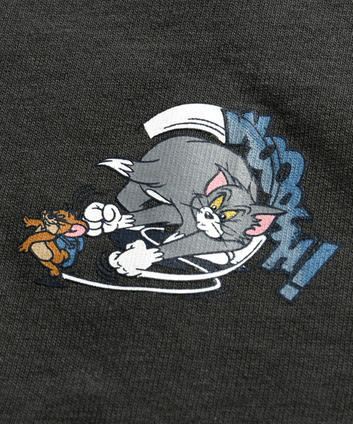Tom＆Jerry（トムアンドジェリー）の「【neos -addictive design-】TOM&JERRY トムとジェリー ビッグシルエット アメコミ バックプリント 刺繍 Tシャツ（Tシャツ/カットソー・メンズ・スミクロ/ブルー系その他/ホワイト/ホワイト系その他/ホワイト系その他3/ブラック系その他2/ホワイト系その他2/ブラック系その他/ブラック系その他3/ブルー・MEDIUM/LARGE/X-LARGE）」の11枚目の写真