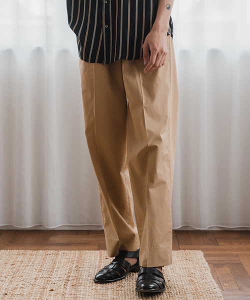 EDIFICE(エディフィス)の「コットン/フレンチリネン ワイドパンツ(その他パンツ・メンズ・ベージュ/ブラック/ホワイト・LARGE/MEDIUM)」の7枚目の写真