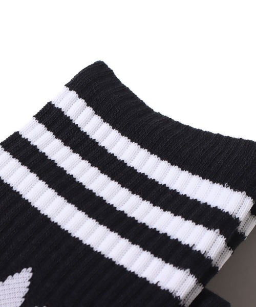 adidas(アディダス)の「adidas MID CUT CRW SCK / アディダス ミッド カット クルー ソックス(ソックス/靴下・メンズ・ブラック・S/M/L)」の3枚目の写真